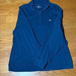 Vineyard Vines Men's Dark Blue Zip-Up Sweater
